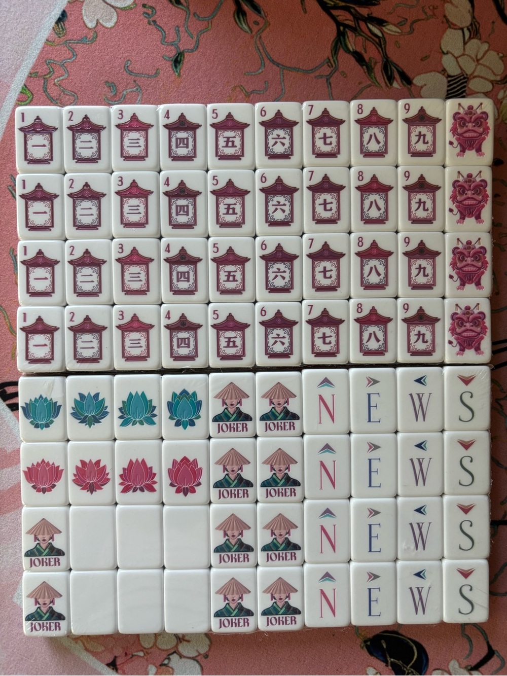 Mahjong Premium Green Tiles